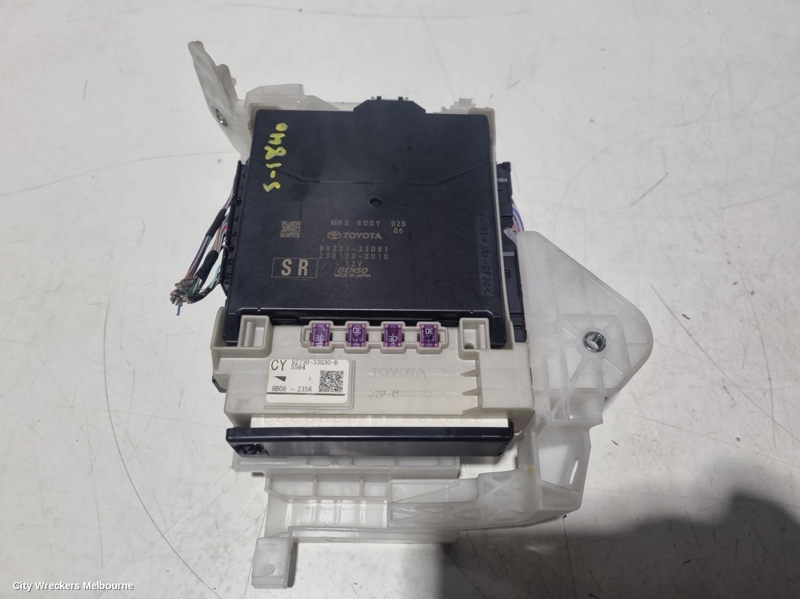 TOYOTA CAMRY FUSE BOX, UNDER DASH, XV70, 09/2017 ONWARDS