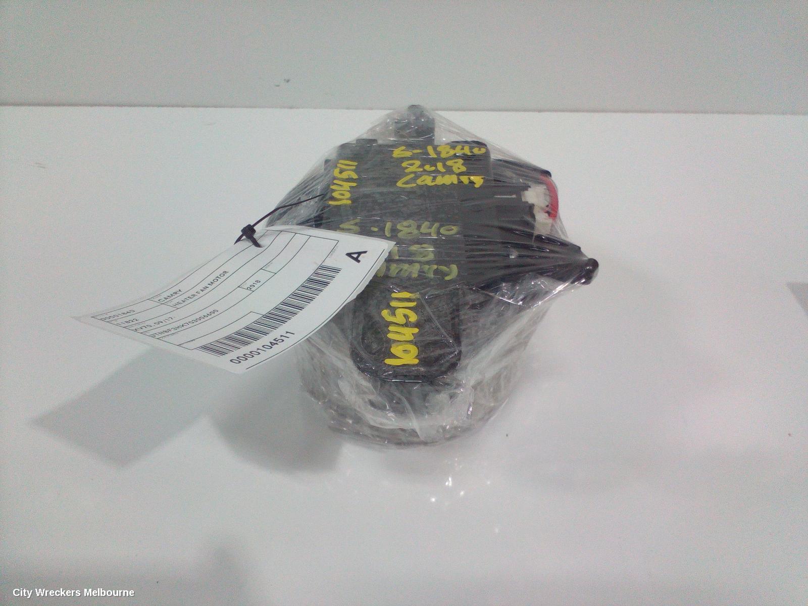 TOYOTA CAMRY HEATER FAN MOTOR, XV70, PETROL, 2.5, 2AR-FE, 09/2017 - 01/2021