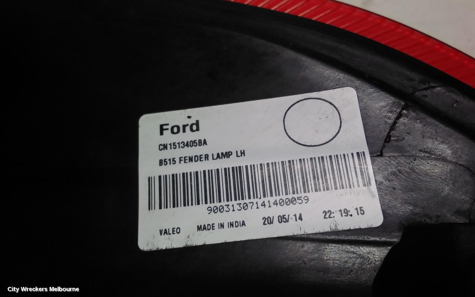 FORD ECOSPORT LEFT TAILLIGHT, IN BODY, BK, 11/2013 - 09/2017