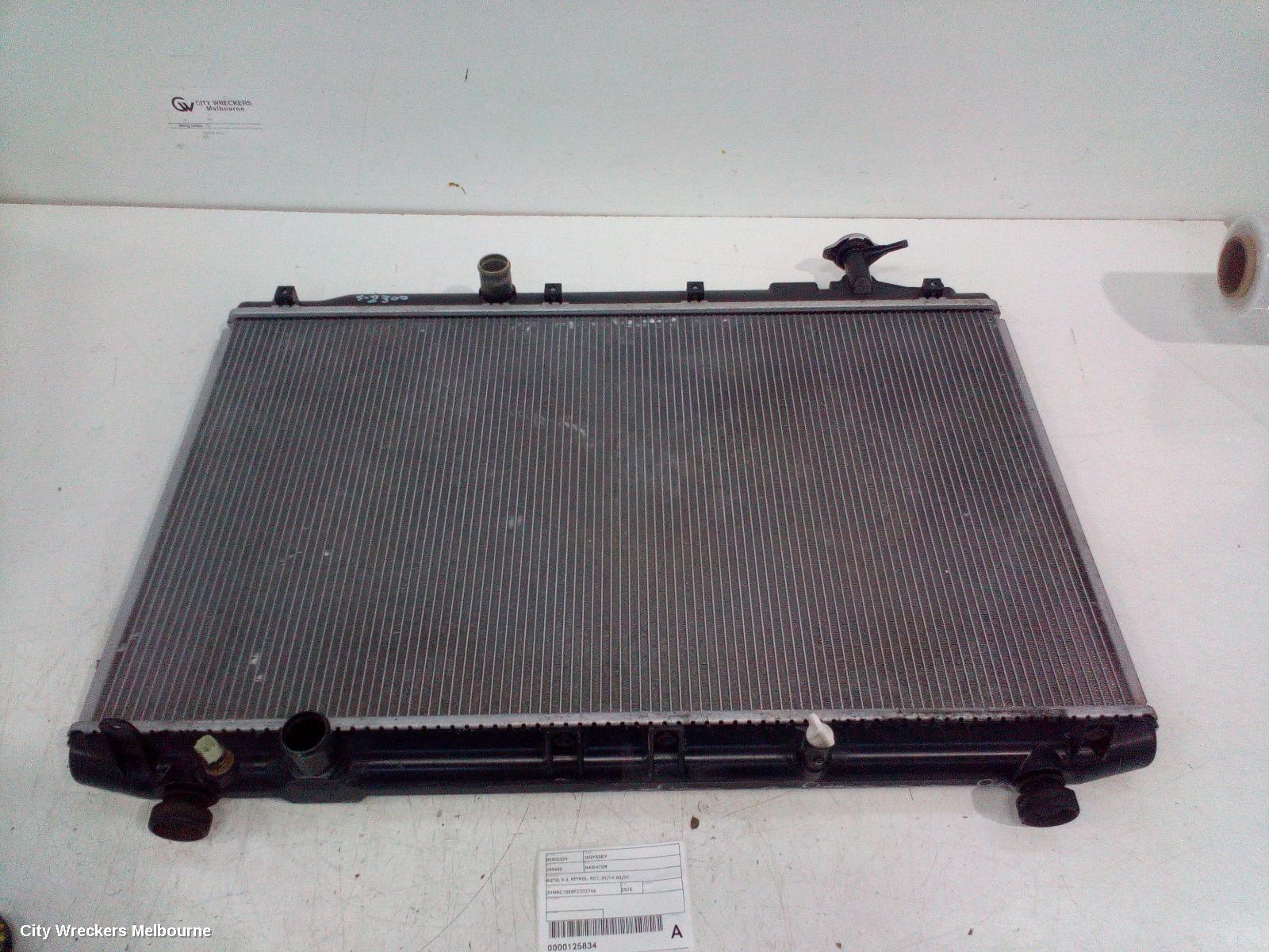 HONDA ODYSSEY RADIATOR, AUTO, 2.4, PETROL, RC1, 02/2014 - 03/2022