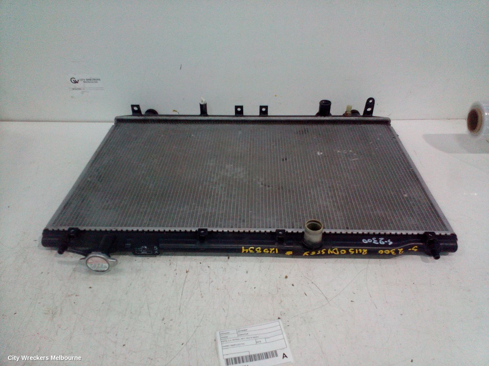 HONDA ODYSSEY RADIATOR, AUTO, 2.4, PETROL, RC1, 02/2014 - 03/2022