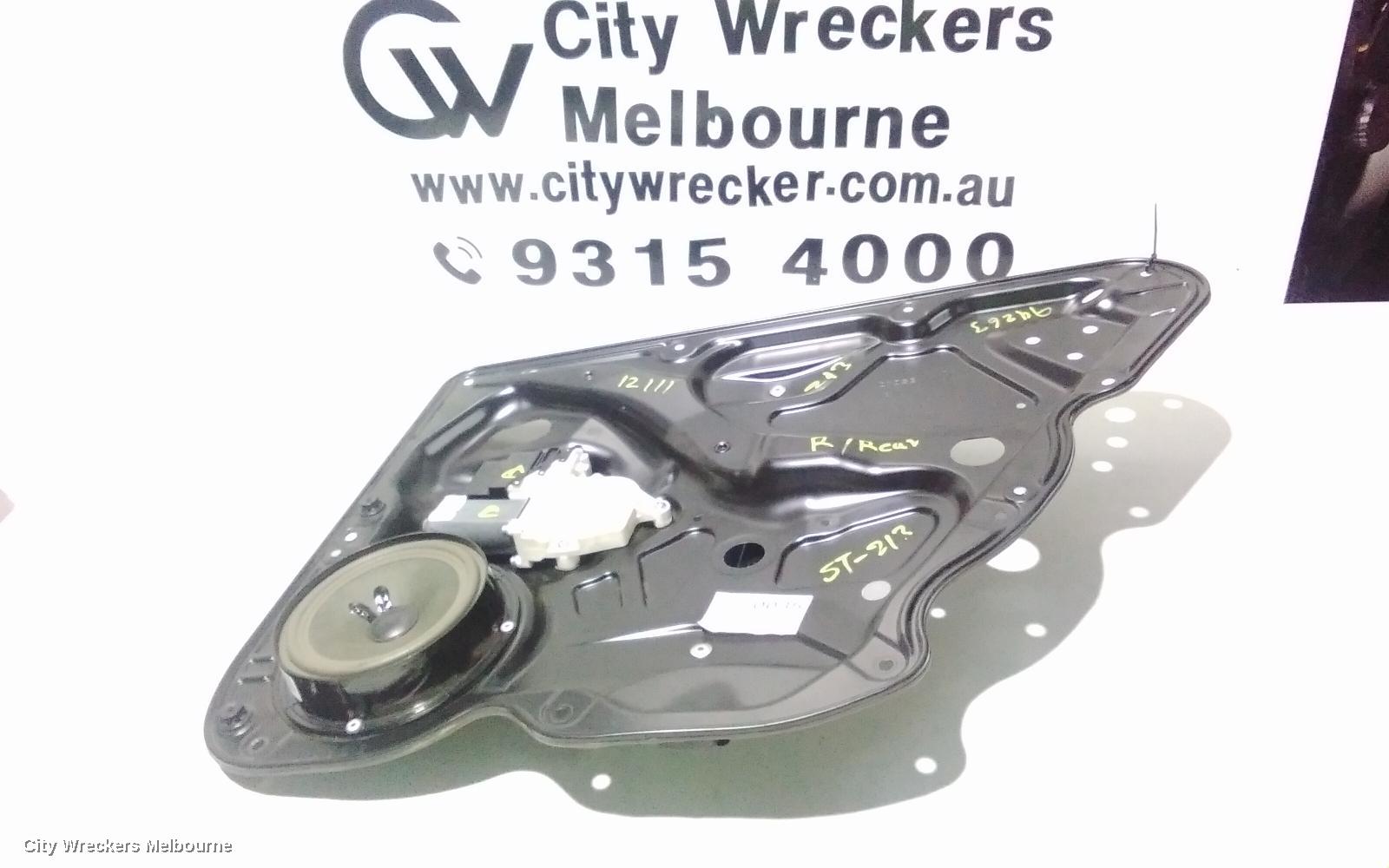 VOLKSWAGEN PASSAT RIGHT REAR WND REG/MOTOR, 3C/MK6 B6, WAGON, 03/2006 - 08/2009