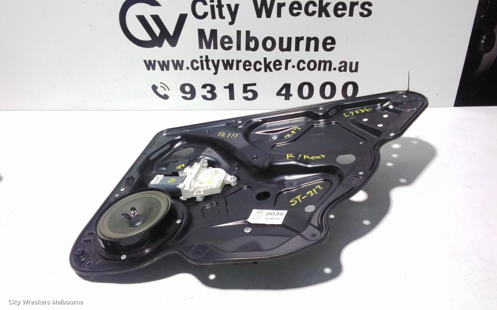 VOLKSWAGEN PASSAT RIGHT REAR WND REG/MOTOR, 3C/MK6 B6, WAGON, 03/2006 - 08/2009