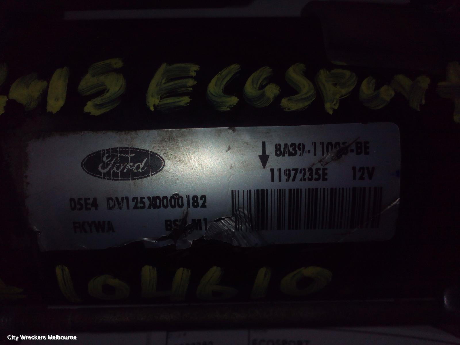 FORD ECOSPORT STARTER, PETROL, 1.5, BK, 11/2013 - 09/2017