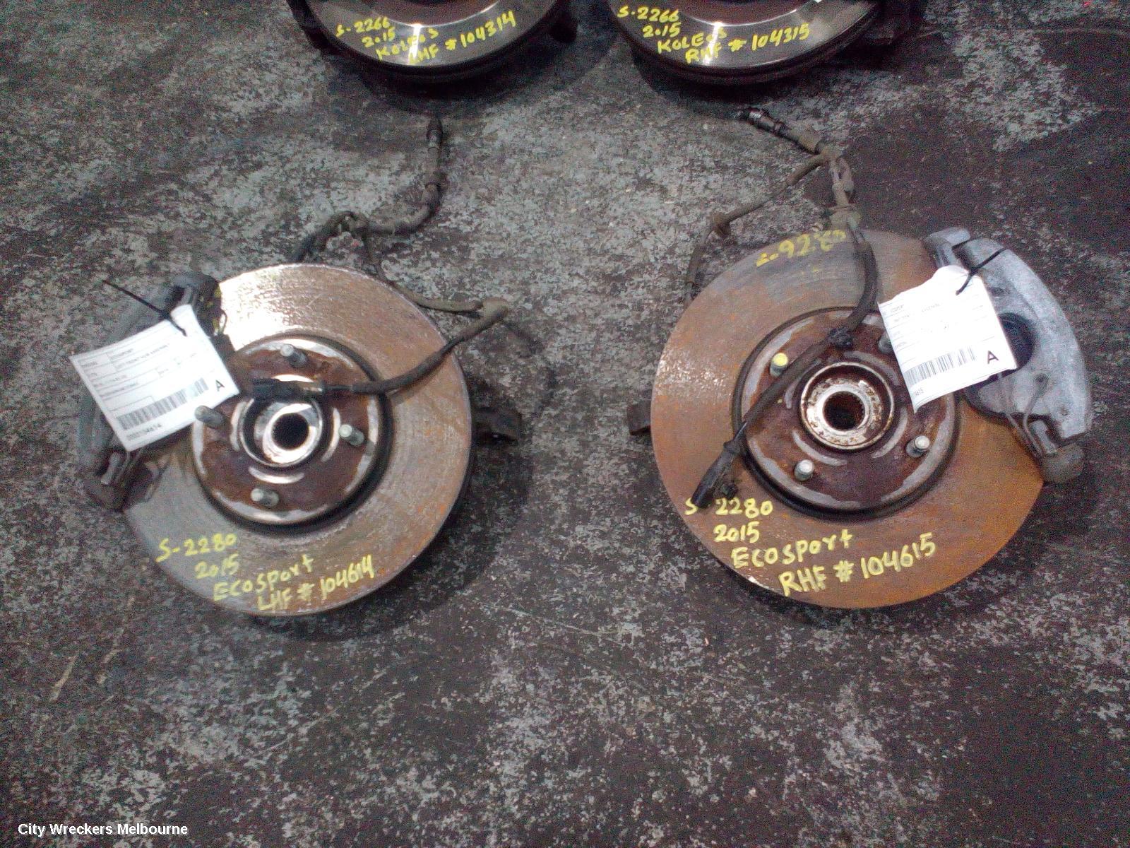 FORD ECOSPORT RIGHT FRONT HUB ASSEMBLY, BK-BL, 11/2013 - 01/2020