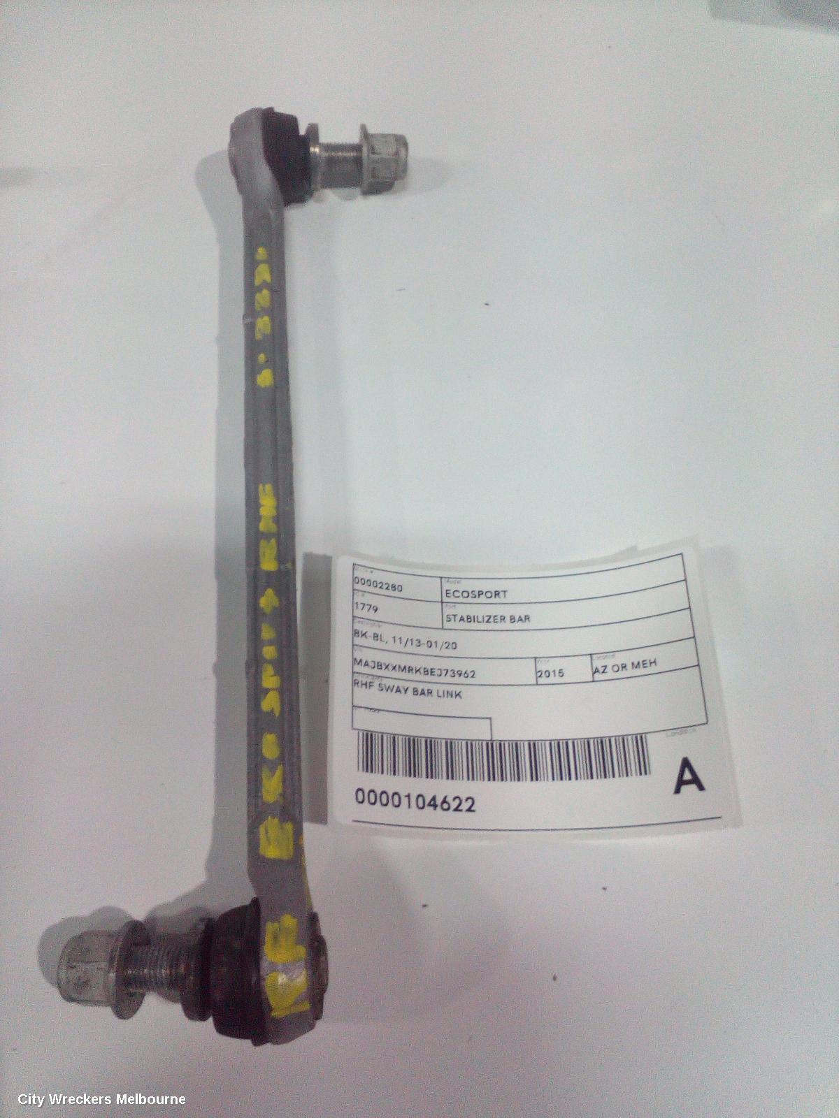 FORD ECOSPORT STABILISER BAR, BK-BL, 11/2013 - 01/2020
