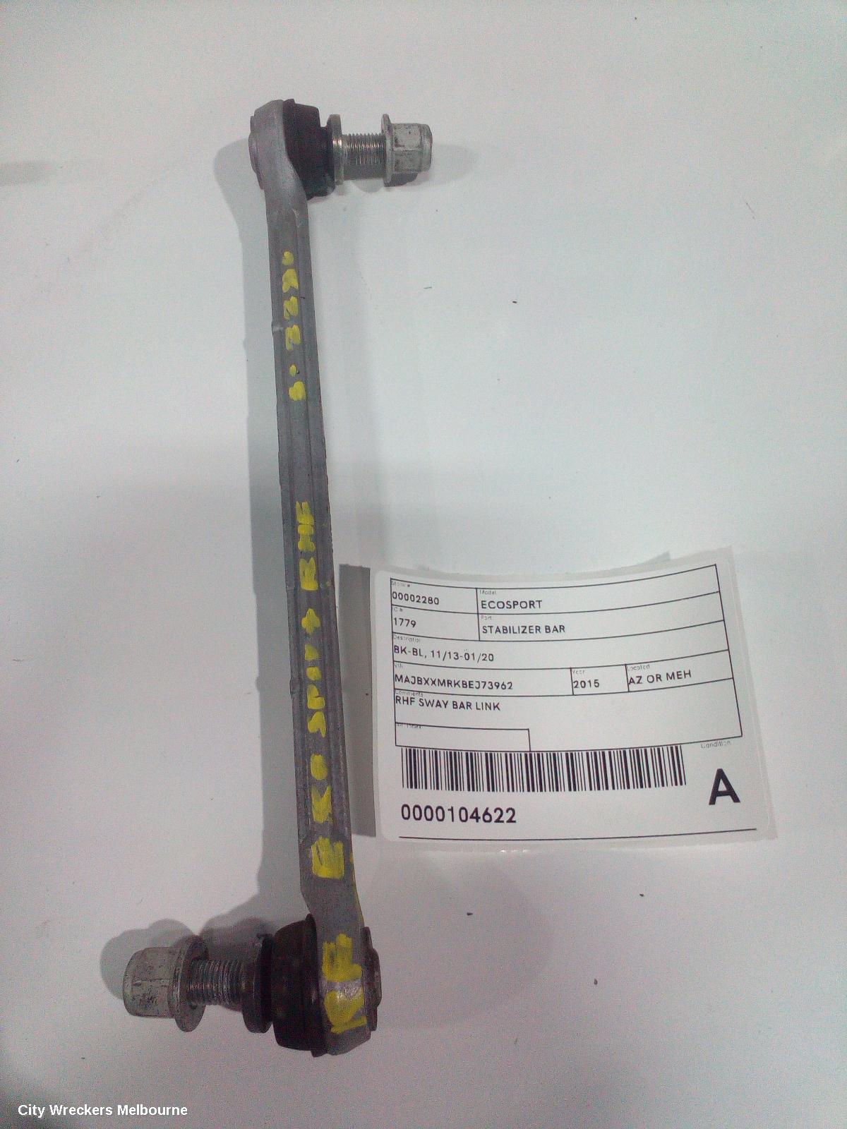 FORD ECOSPORT STABILISER BAR, BK-BL, 11/2013 - 01/2020