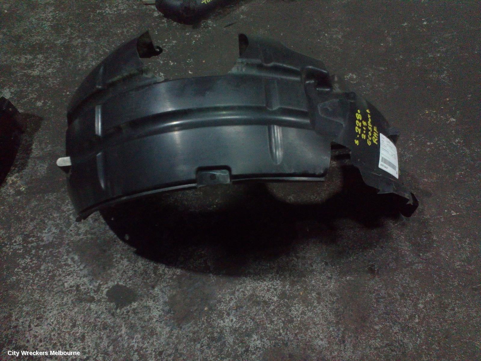 FORD ECOSPORT RIGHT GUARD LINER, BK, 11/2013 - 09/2017