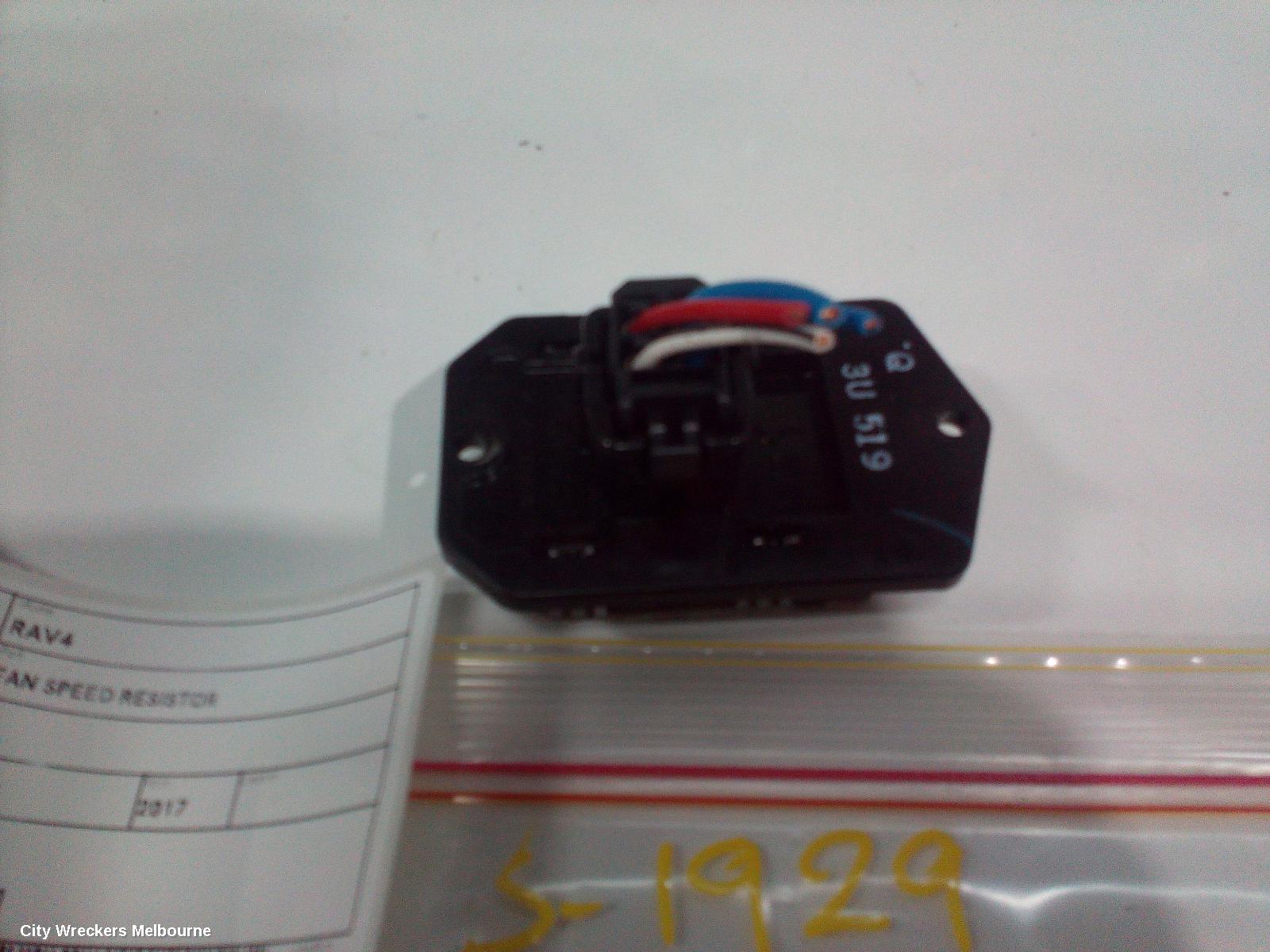 TOYOTA RAV4 FAN SPEED RESISTOR, XA40, 12/2012 - 11/2018