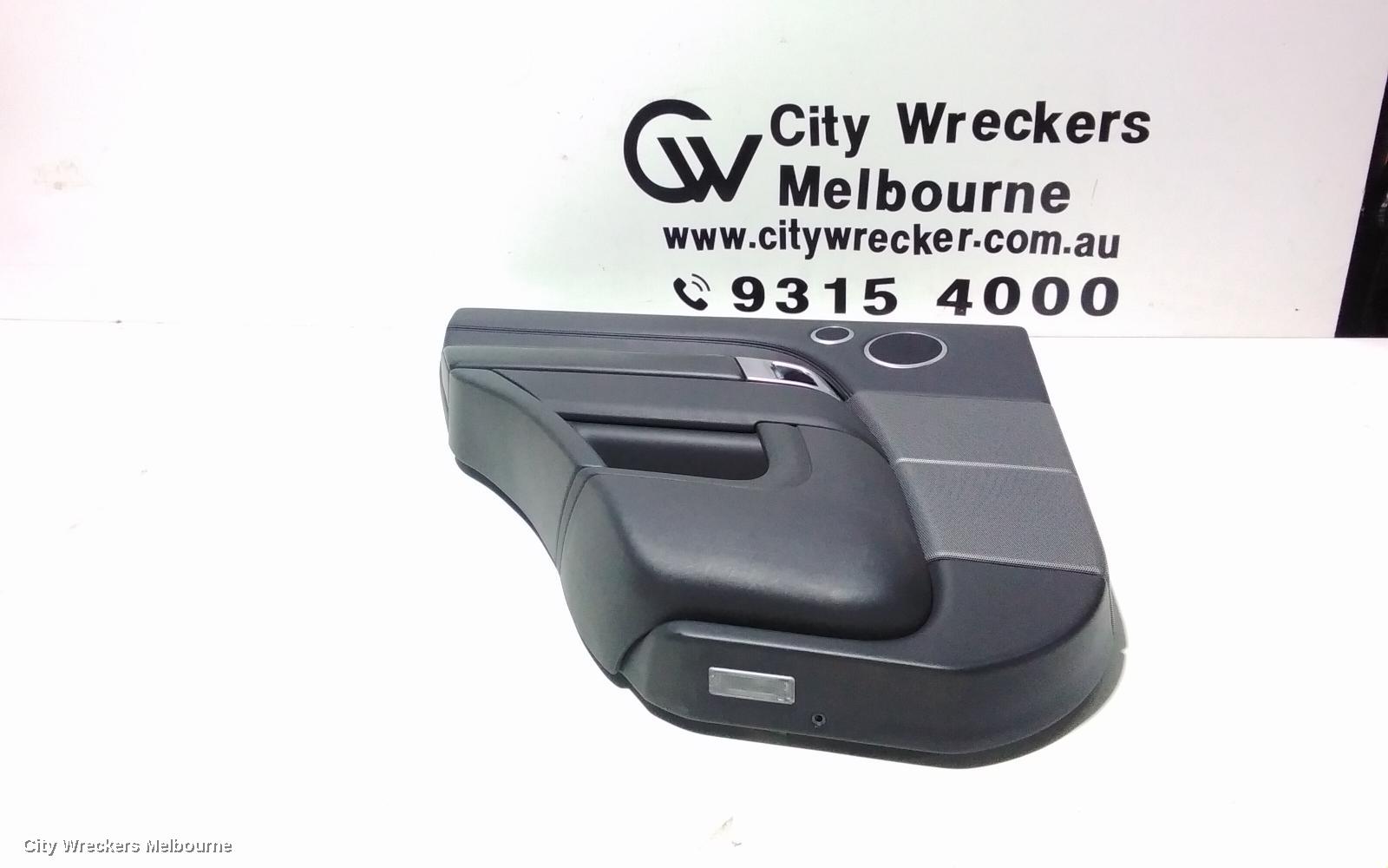 LAND ROVER RANGEROVER SPORT DOOR TRIM, LH REAR, L494, BLACK, LEATHER, 06/2013 ONWARDS