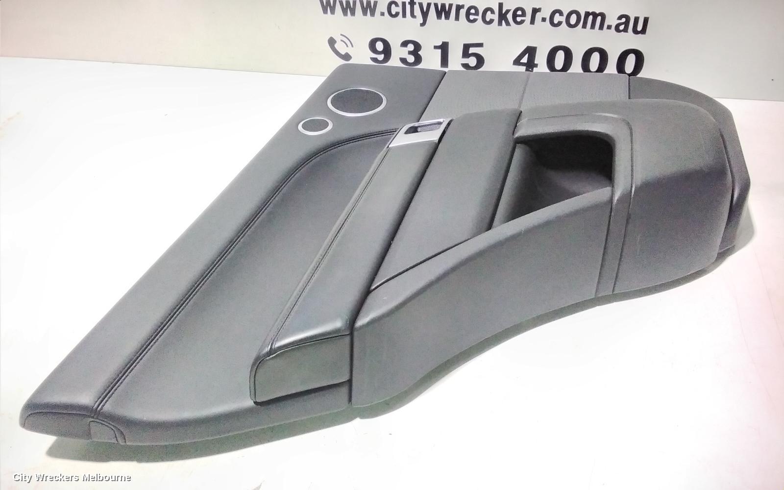 LAND ROVER RANGEROVER SPORT DOOR TRIM, LH REAR, L494, BLACK, LEATHER, 06/2013 ONWARDS