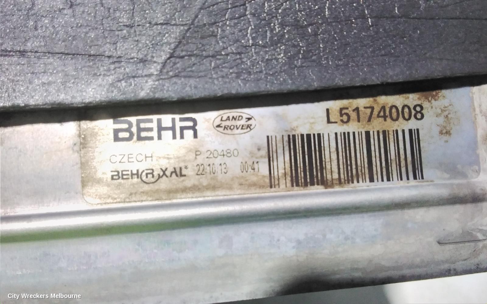 LAND ROVER RANGEROVER EVOQUE HEATER CORE/BOX, L538, 11/2011 - 01/2019