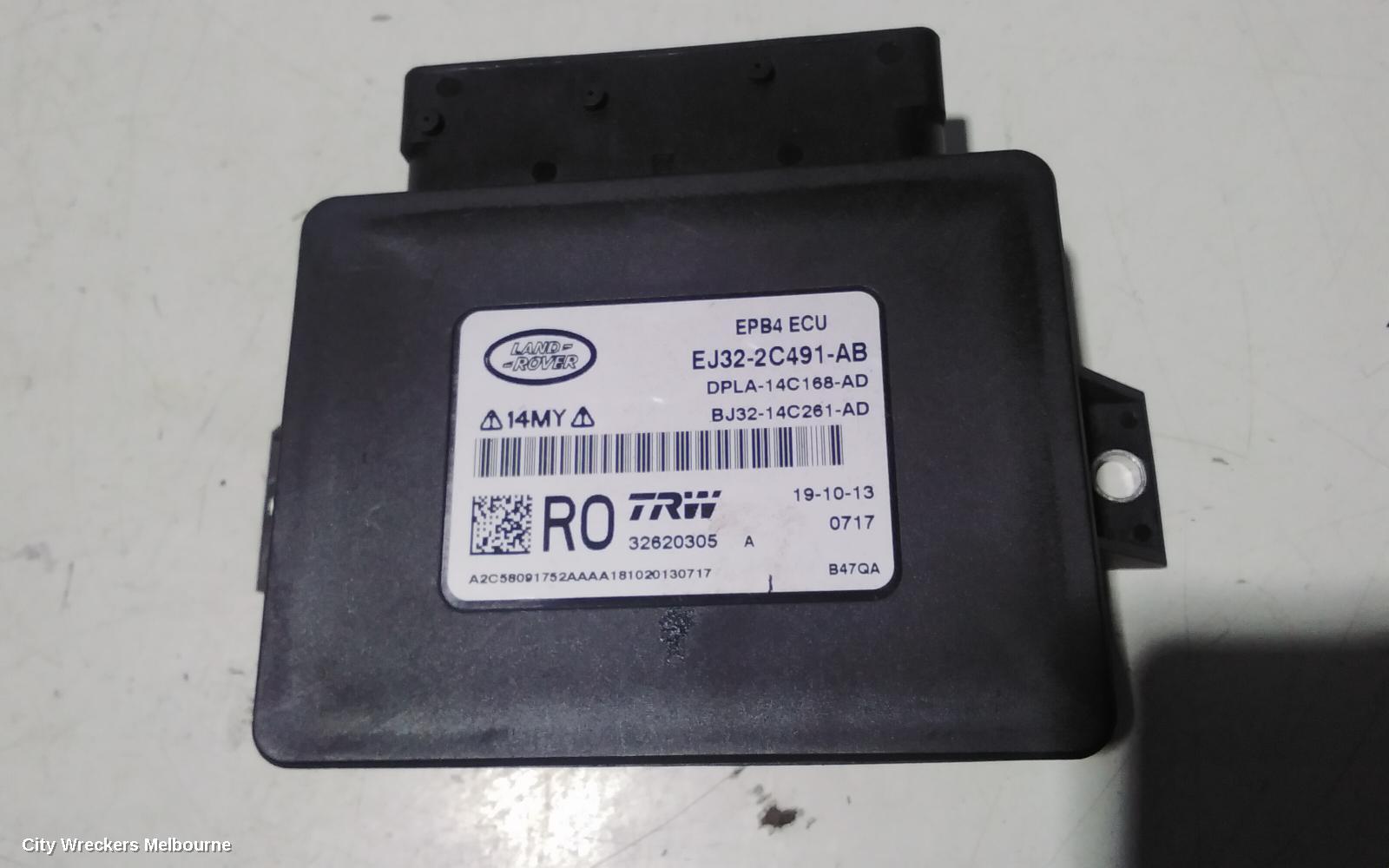 LAND ROVER RANGEROVER EVOQUE, L538, 11/2011 - 01/2019, EJ32-2C491-AB  BRAKE ASSIST MODULE UNIT EJ32-2C491-AB: 104677