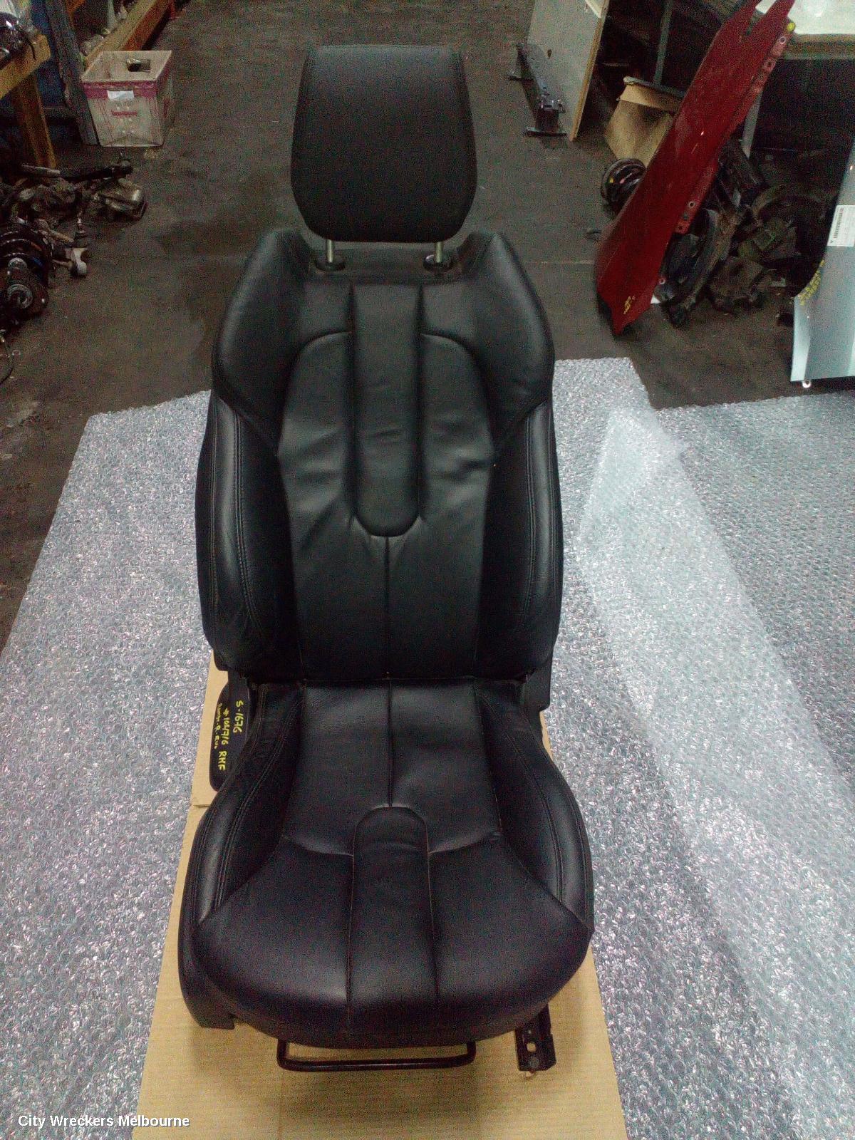 LAND ROVER RANGEROVER EVOQUE FRONT SEAT, RH FRONT, 5DR WAGON, LEATHER, BLACK, L538, 11/2011 - 01/2019