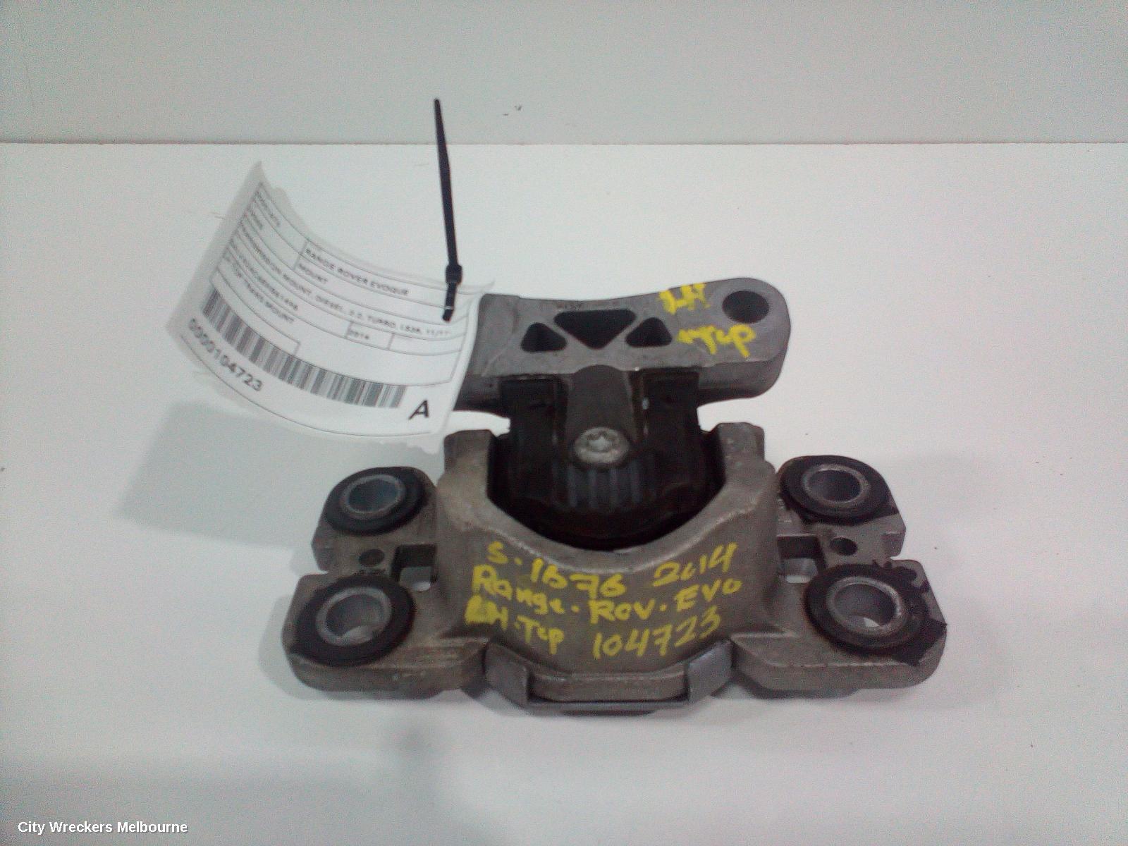LAND ROVER RANGEROVER EVOQUE MOUNT, TRANSMISSION MOUNT, DIESEL, 2.2, TURBO, L538, 11/2011 - 08/2015