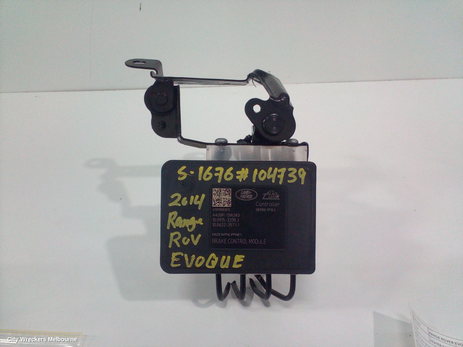 LAND ROVER RANGEROVER EVOQUE ABS PUMP/MODULATOR, L538, 11/2011 - 01/2019