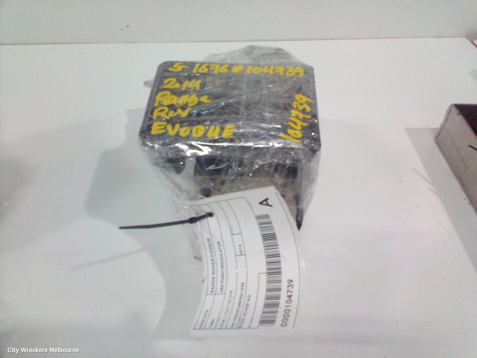 LAND ROVER RANGEROVER EVOQUE ABS PUMP/MODULATOR, L538, 11/2011 - 01/2019