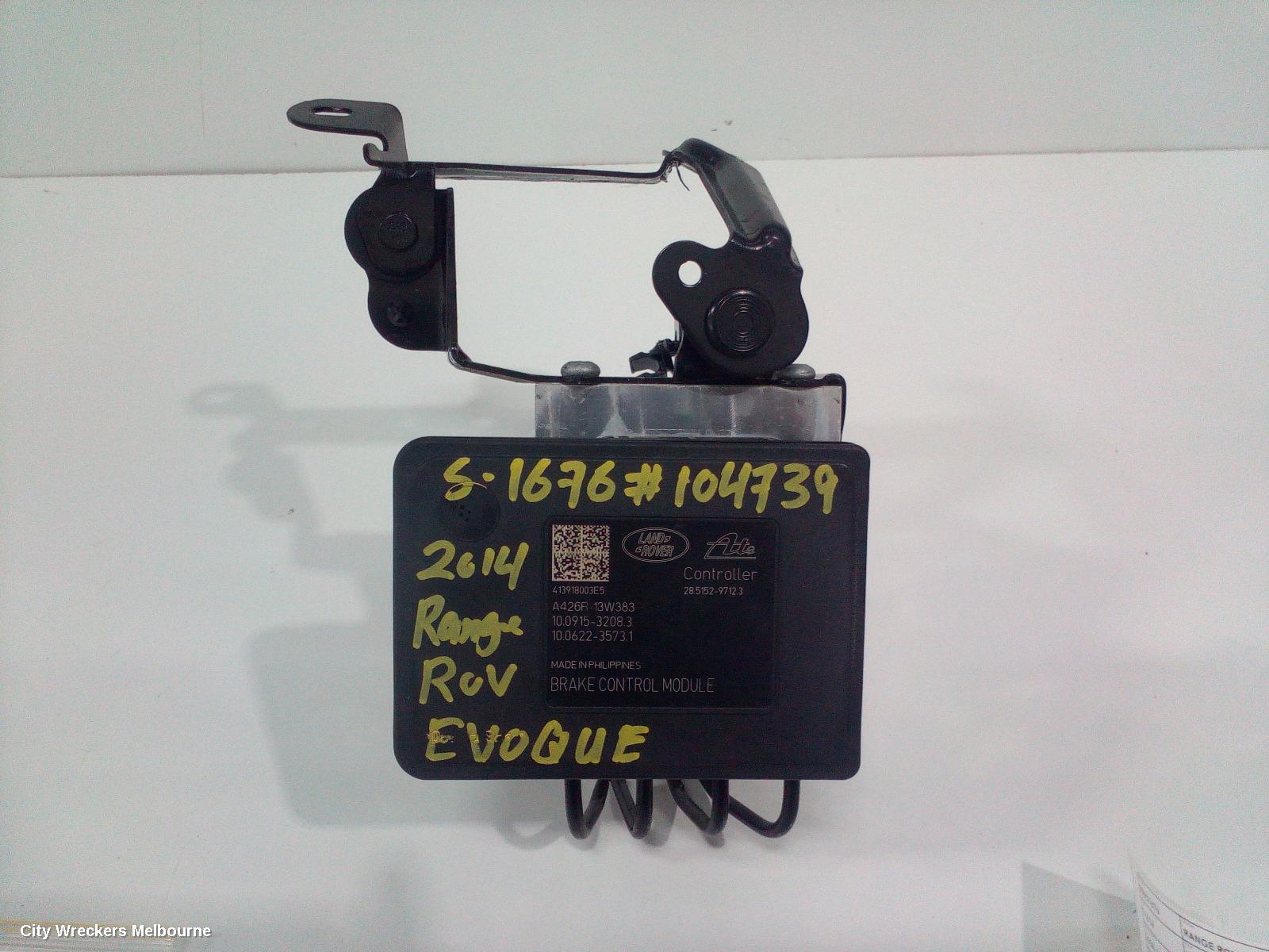 LAND ROVER RANGEROVER EVOQUE ABS PUMP/MODULATOR, L538, 11/2011 - 01/2019