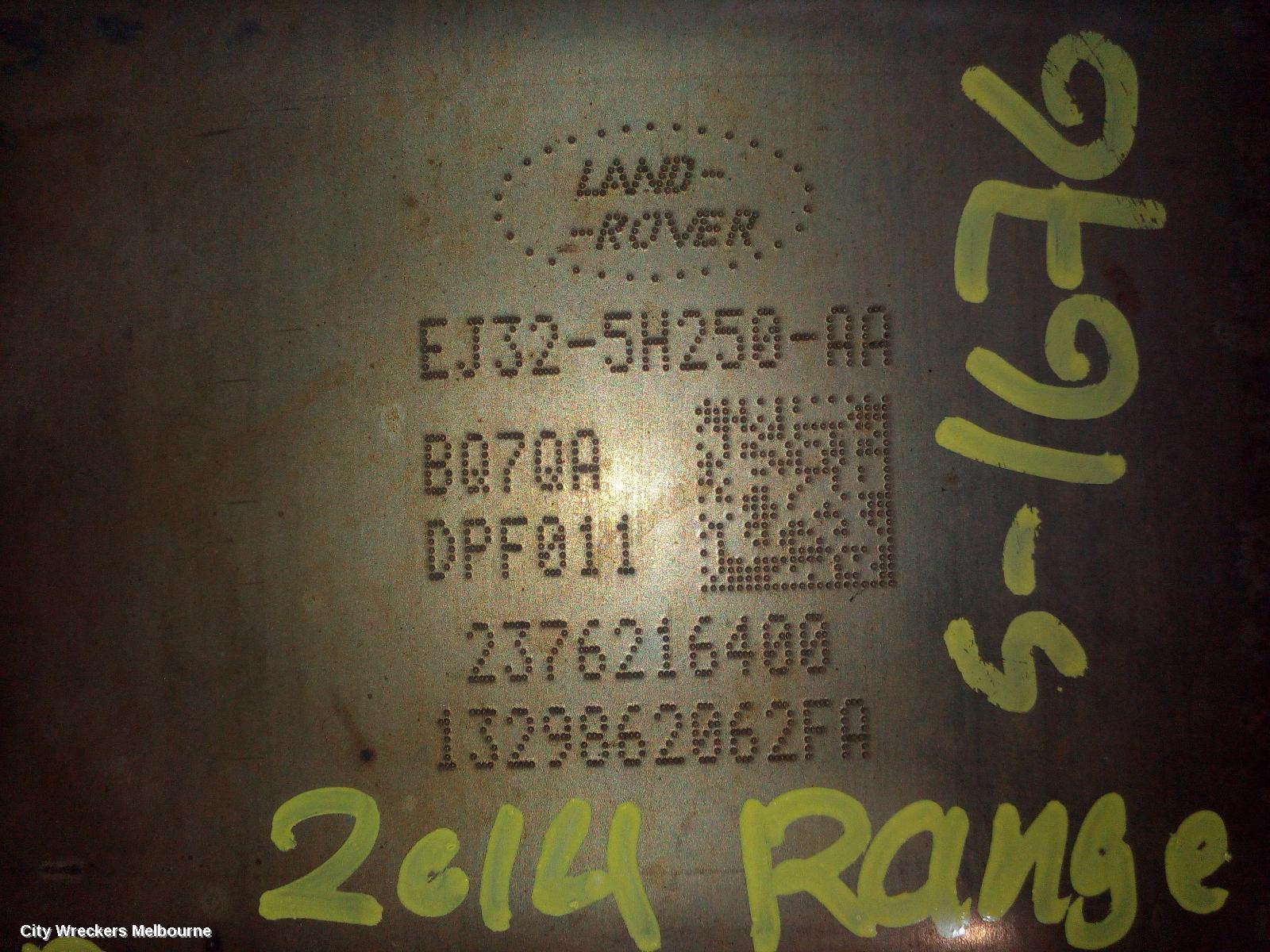 LAND ROVER RANGEROVER EVOQUE PARTICULATE FILTER/DPF, DIESEL, 2.2, TURBO, L538, 11/2011 - 08/2015