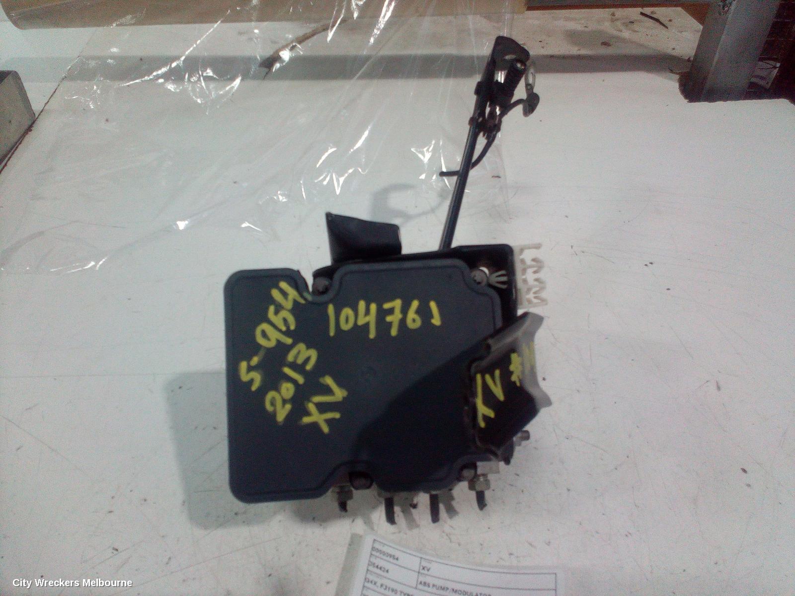 SUBARU XV ABS PUMP/MODULATOR, G4X, FJ190 TYPE, 08/2011 - 04/2017