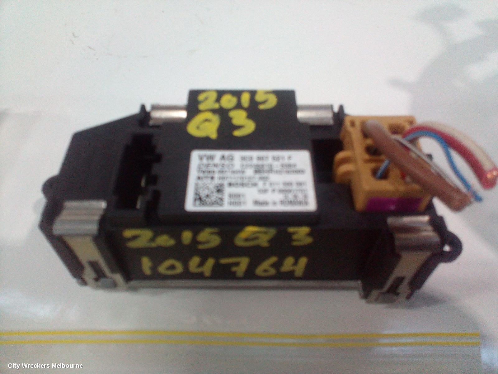 AUDI Q3 FAN SPEED RESISTOR, 8U, 03/2012 - 12/2018