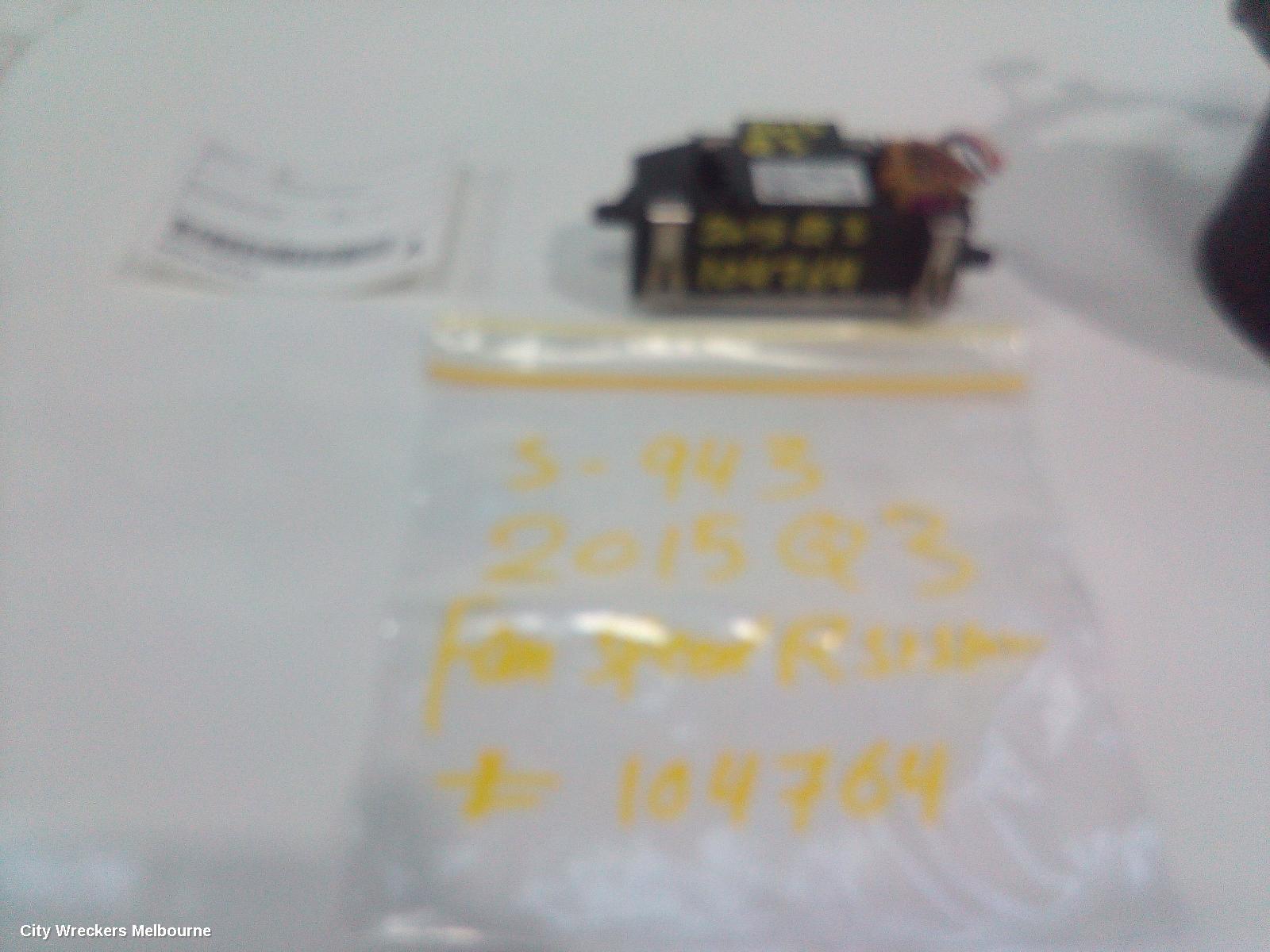 AUDI Q3 FAN SPEED RESISTOR, 8U, 03/2012 - 12/2018