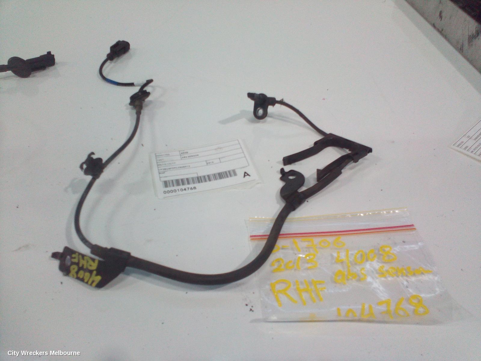 PEUGEOT 4008 ABS SENSOR, 05/2012 - 12/2017