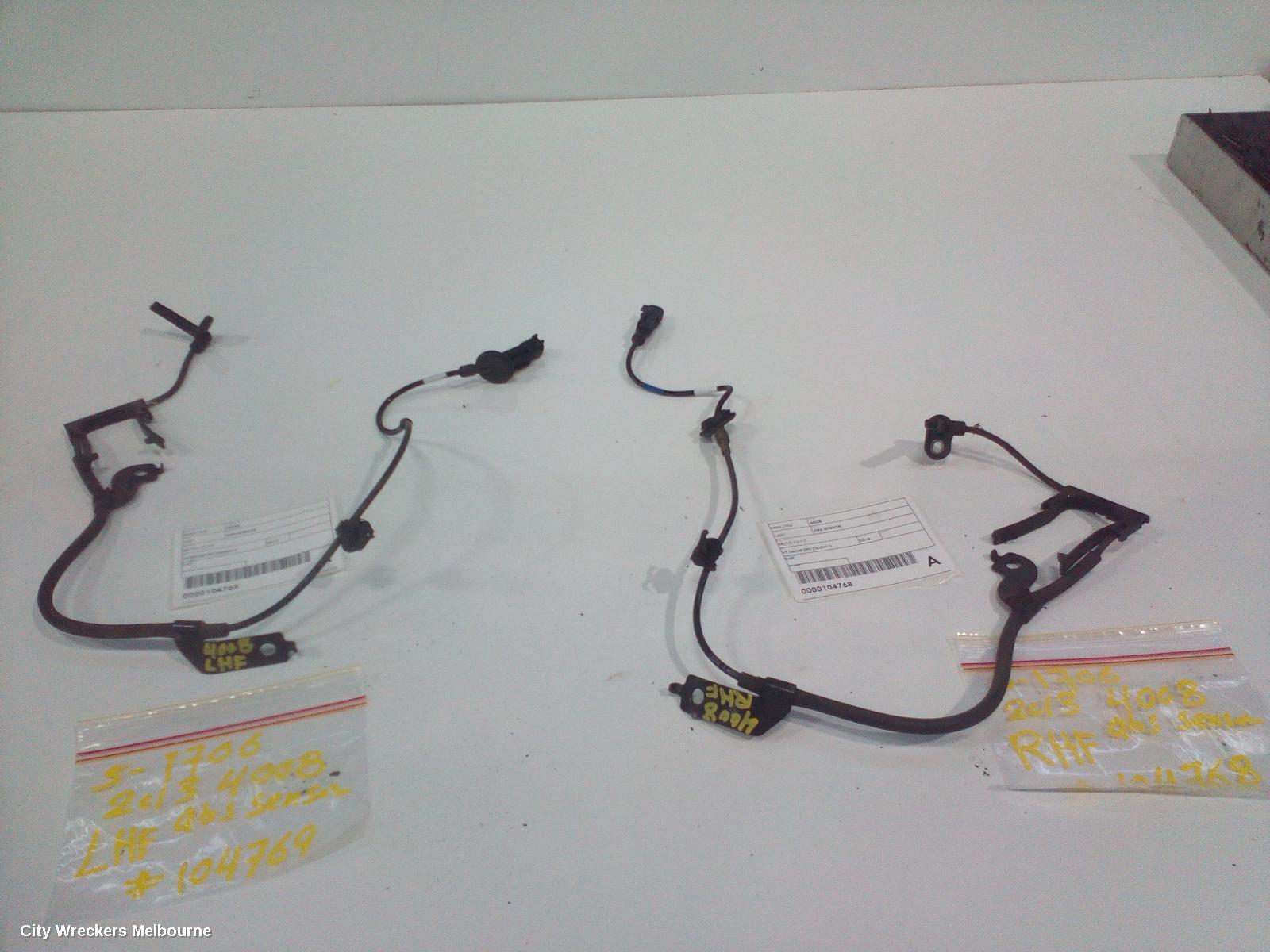 PEUGEOT 4008 ABS SENSOR, 05/2012 - 12/2017