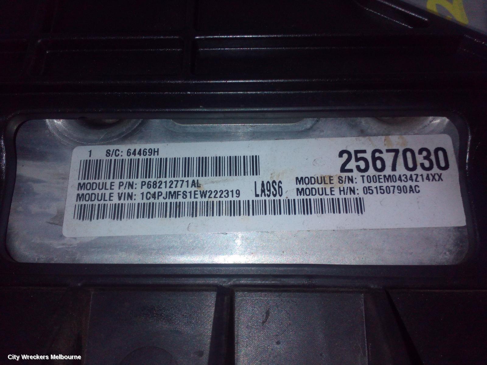 JEEP CHEROKEE ECU, ENGINE ECU, 3.2, PETROL, ECU ONLY, KL, 02/2014 - 11/2022