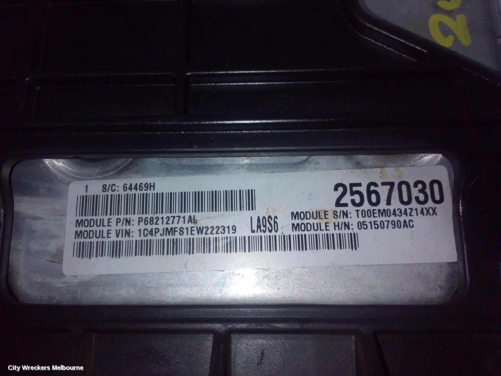 JEEP CHEROKEE ECU, ENGINE ECU, 3.2, PETROL, ECU ONLY, KL, 02/2014 - 11/2022