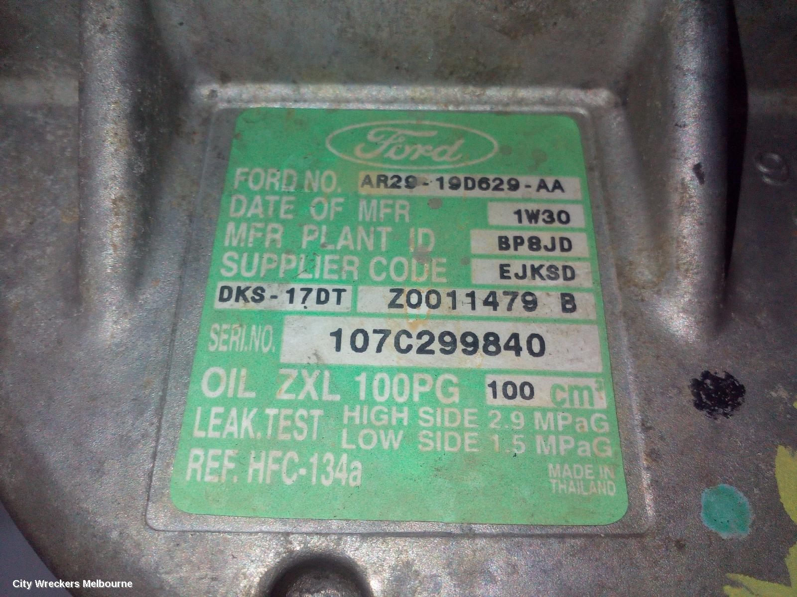 FORD TERRITORY A/C COMPRESSOR, SZ MKI-MKII, 4.0, PETROL, 05/2011 - 12/2016