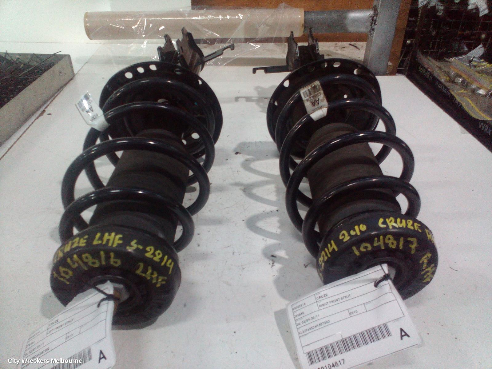 HOLDEN CRUZE LEFT FRONT STRUT, JG, 03/2009 - 02/2011