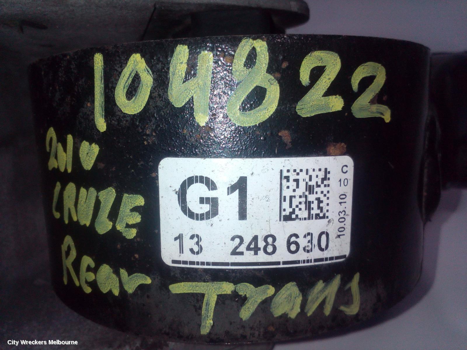HOLDEN CRUZE MOUNT, ENGINE MOUNT, FRONT, AUTO T/M, PETROL, 1.8, F18D4, 8TH VIN = 5, JG-JH, 03/2009 - 02/2013