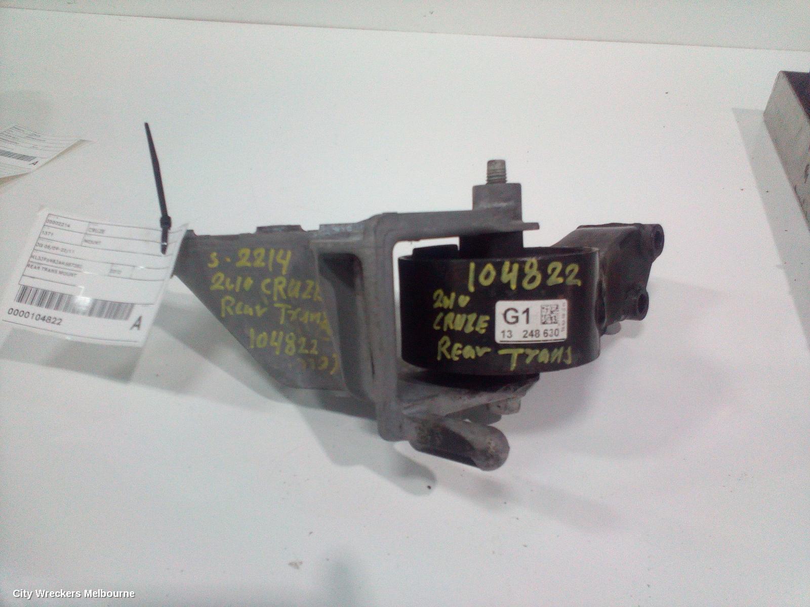 HOLDEN CRUZE MOUNT, ENGINE MOUNT, FRONT, AUTO T/M, PETROL, 1.8, F18D4, 8TH VIN = 5, JG-JH, 03/2009 - 02/2013