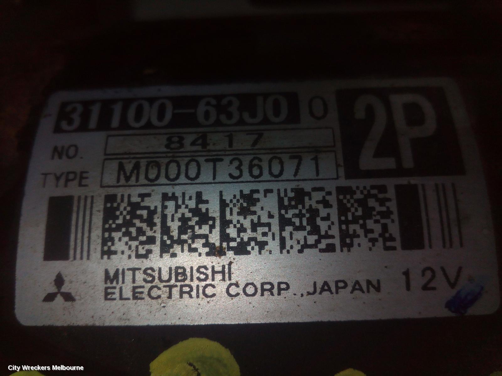 SUZUKI SWIFT STARTER, 1.5, M15A, RS415, P/N 33100-63JO, 09/2004 - 02/2011