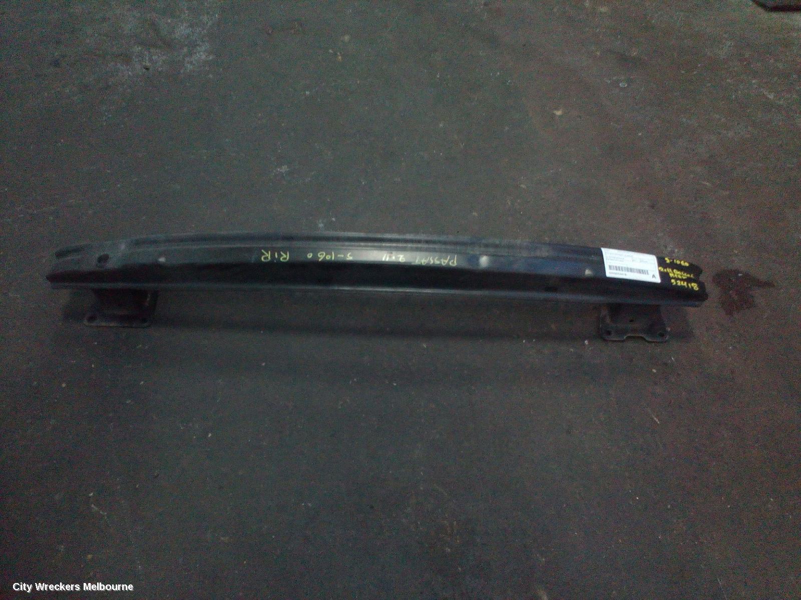 VOLKSWAGEN PASSAT R/BAR BRACKET/REINFO, MAIN REINFORCEMENT, 3C/MK6 B7, ALLTRACK/SEDAN/WAGON, 09/2010 - 05/2015
