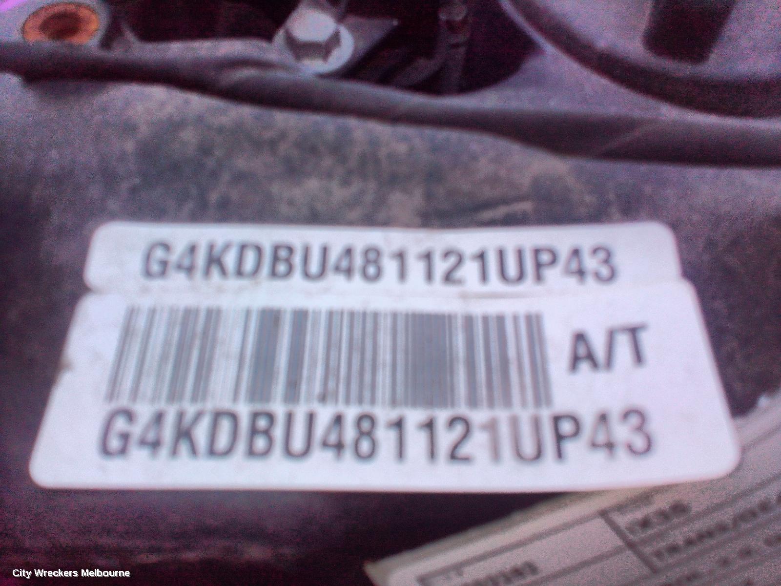 HYUNDAI IX35 ENGINE, PETROL, 2.0, G4KD, LM SERIES, 11/2009 - 08/2013