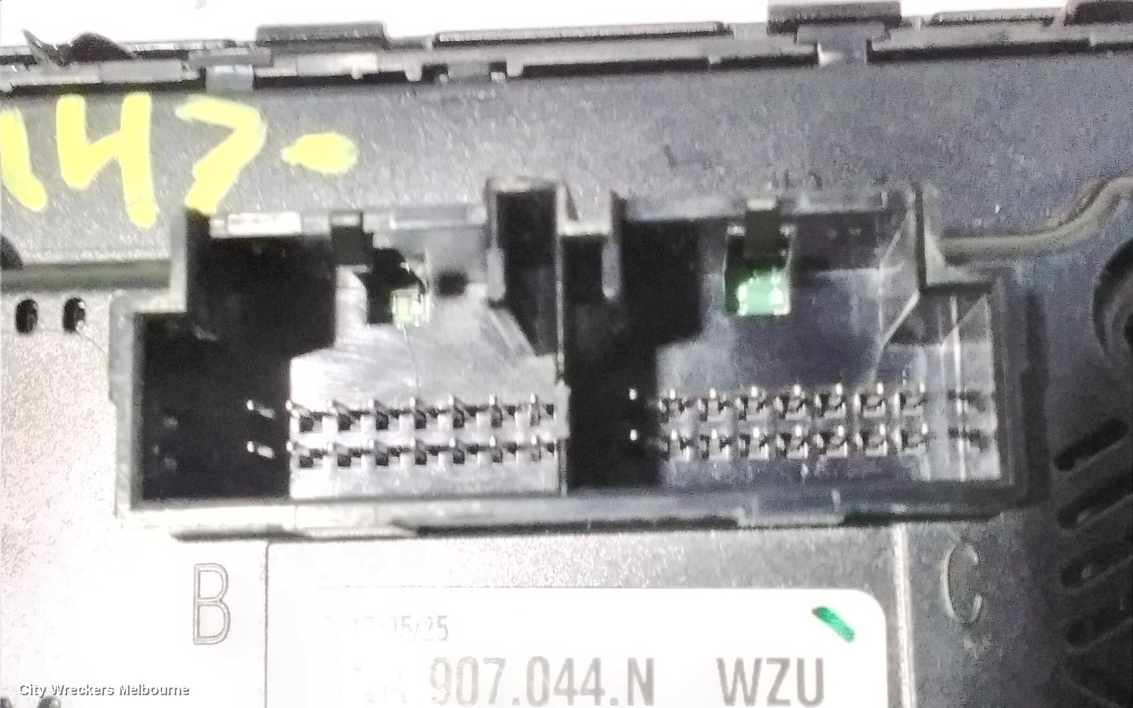 VOLKSWAGEN TIGUAN HEATER/AC CONTROLS, 5NA, FRONT, THREE ZONE CLIMATE CONTROL, W/ SEAT HEATING TYPE, 06/2016 - 05/2021