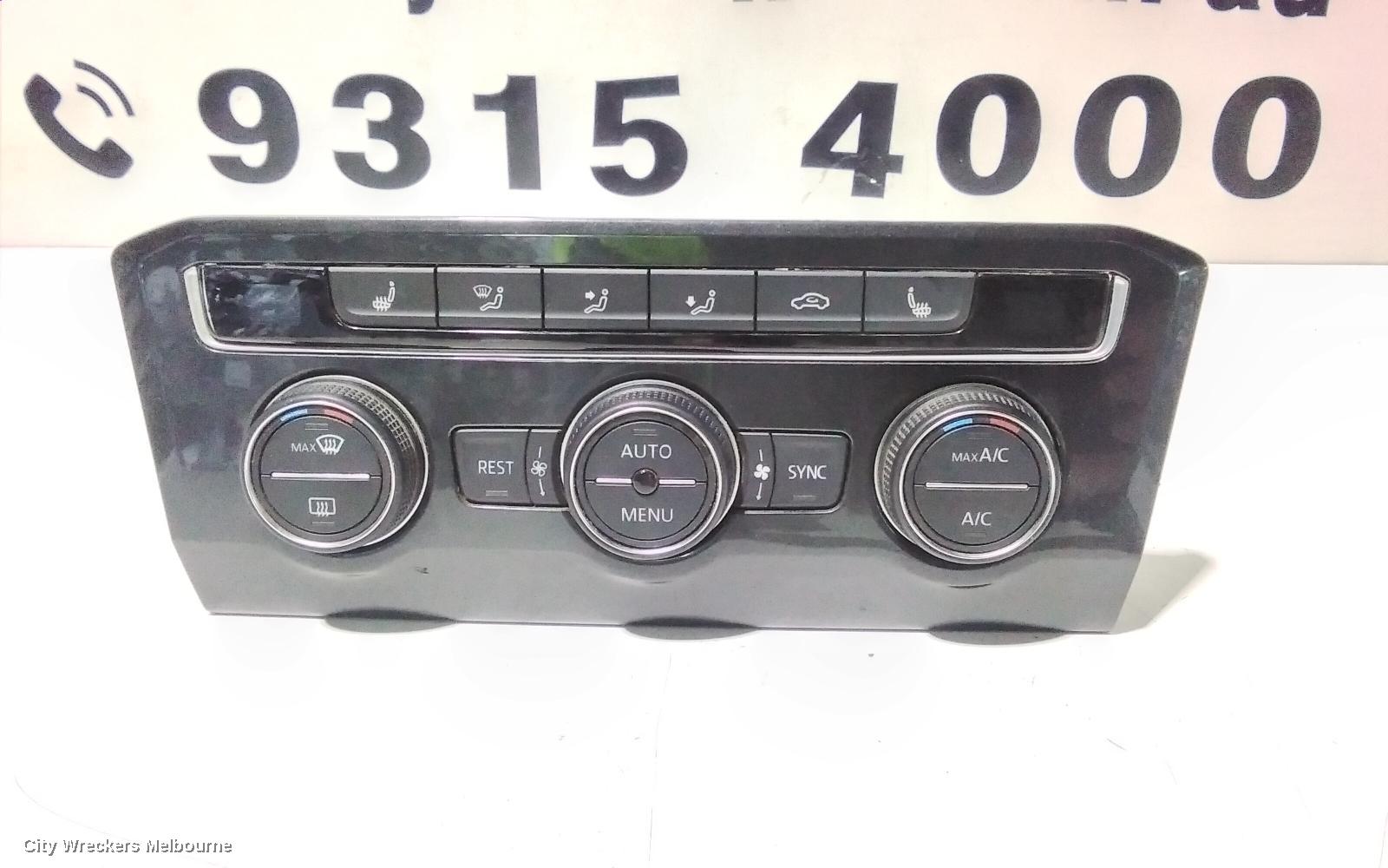 VOLKSWAGEN TIGUAN HEATER/AC CONTROLS, 5NA, FRONT, THREE ZONE CLIMATE CONTROL, W/ SEAT HEATING TYPE, 06/2016 - 05/2021