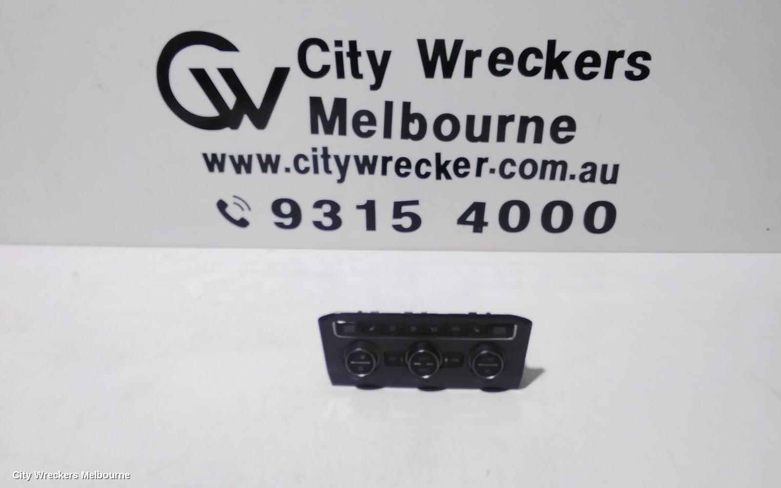 VOLKSWAGEN TIGUAN HEATER/AC CONTROLS, 5NA, FRONT, THREE ZONE CLIMATE CONTROL, W/ SEAT HEATING TYPE, 06/2016 - 05/2021