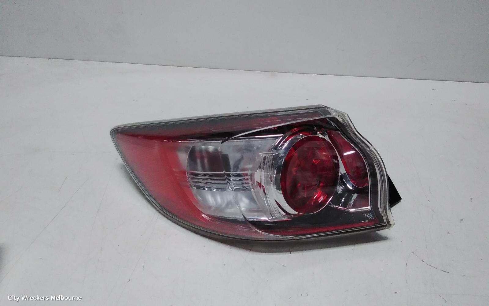 MAZDA 3 LEFT TAILLIGHT, BL, HATCH, STANDARD TYPE, 04/2009 - 10/2013