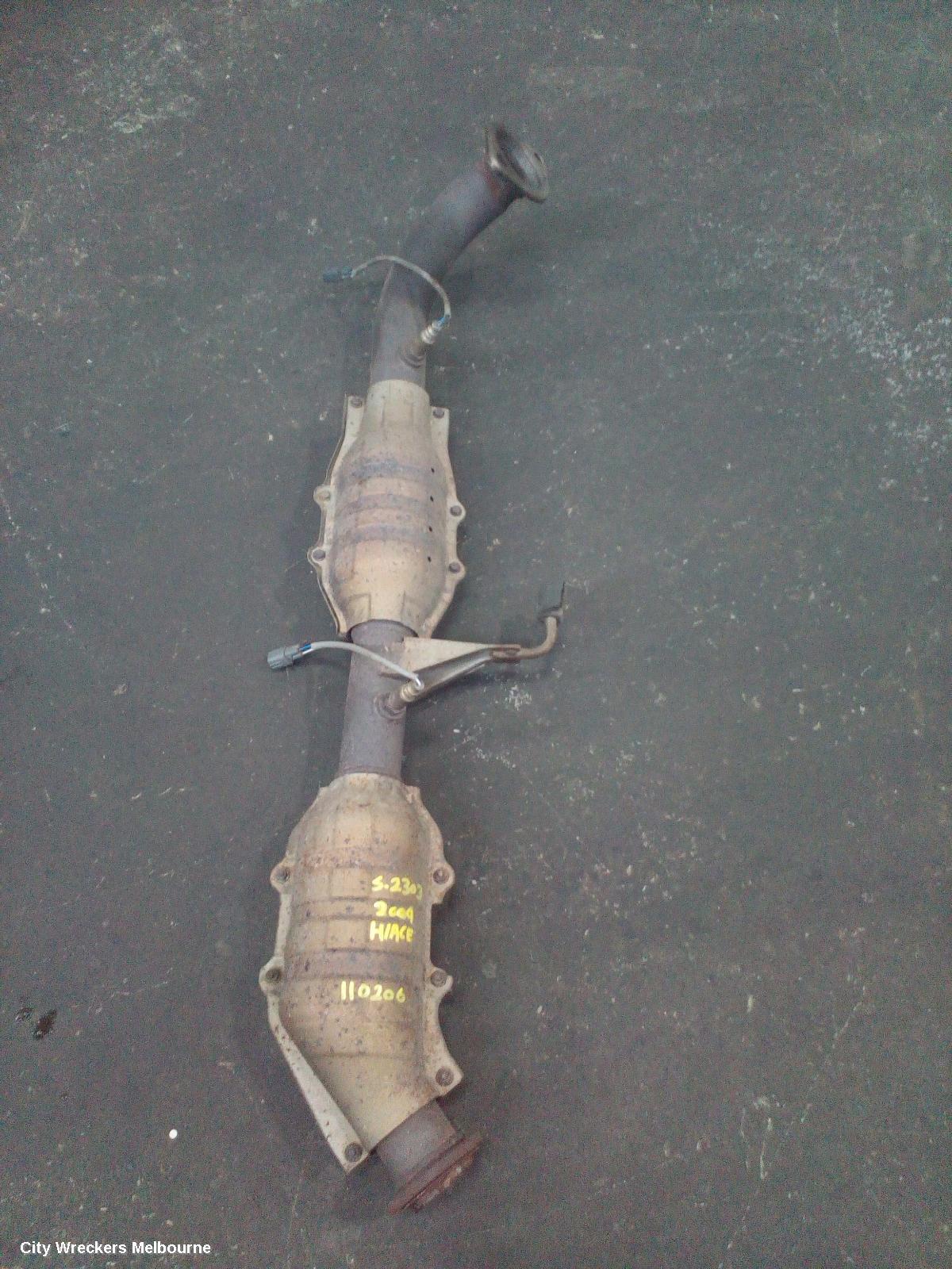 TOYOTA HIACE CATALYTIC CONVERTER, UNDER CAR-CAT TYPE, 2.7, PETROL, 2TR-FE, TRH, 03/2005 - 02/2015