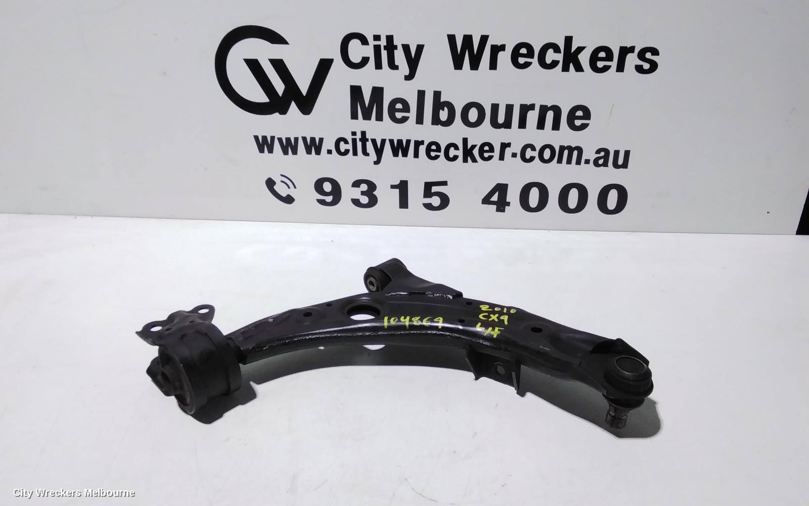 MAZDA CX9 LEFT FRONT LOWER CONTROL ARM, TB, 12/2007 - 12/2015