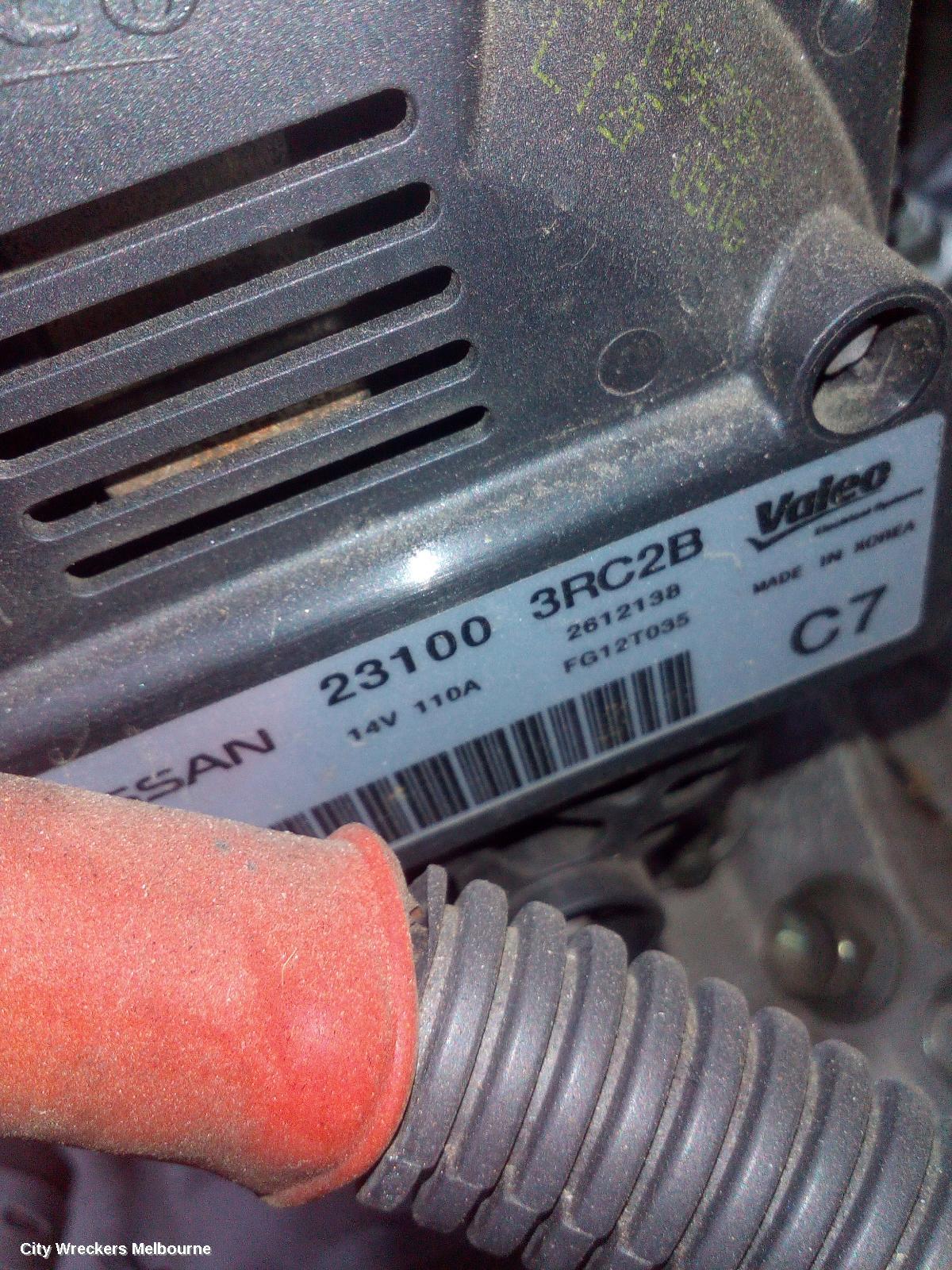 NISSAN PULSAR ALTERNATOR, PETROL, 1.8, MRA8DE, B17/C12, 12/2012 - 12/2017