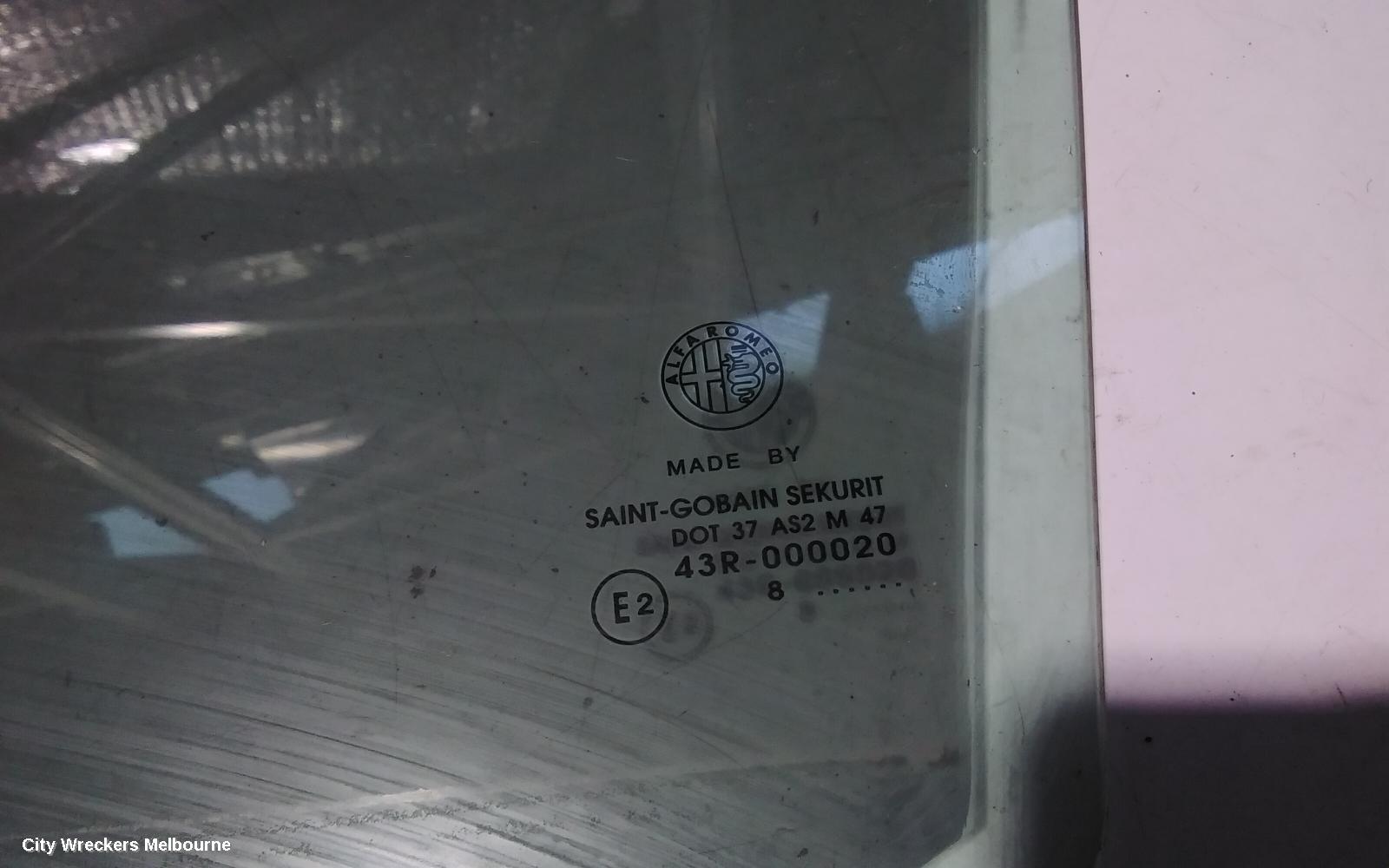 HONDA CIVIC LEFT REAR DOOR WINDOW, 8TH GEN, SEDAN, 02/2006 - 12/2011