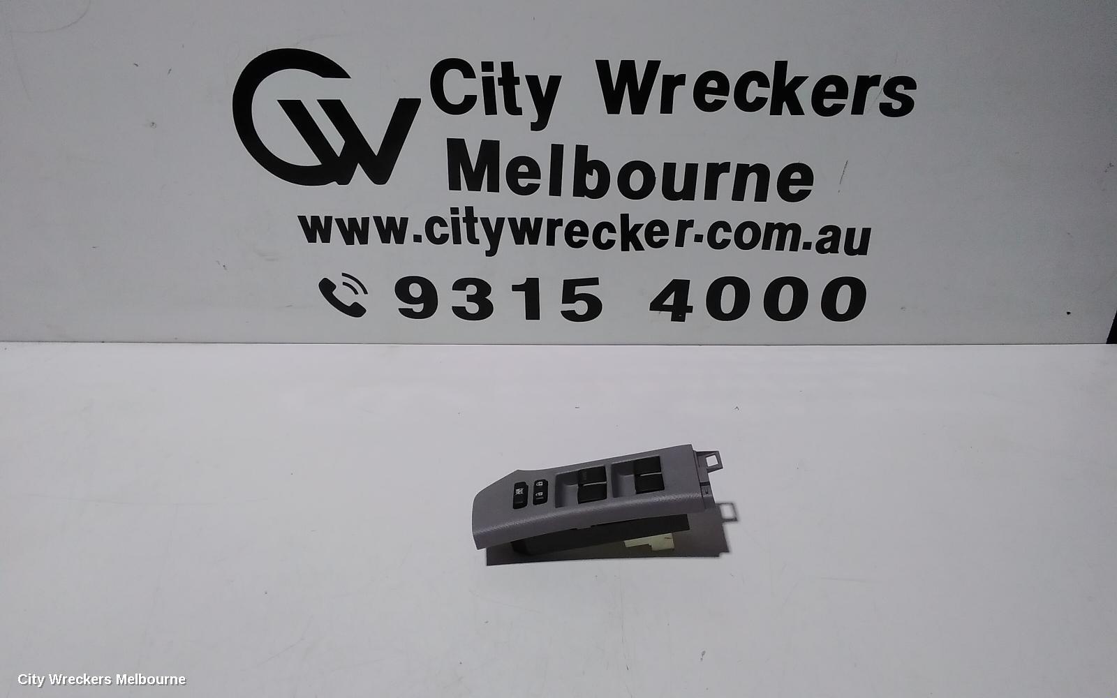 TOYOTA YARIS PWR DR WIND SWITCH, RH FRONT (MASTER SWITCH), 4 SWITCH TYPE, 5DR HATCH/SEDAN, NCP9#, 10/2005 ONWARDS