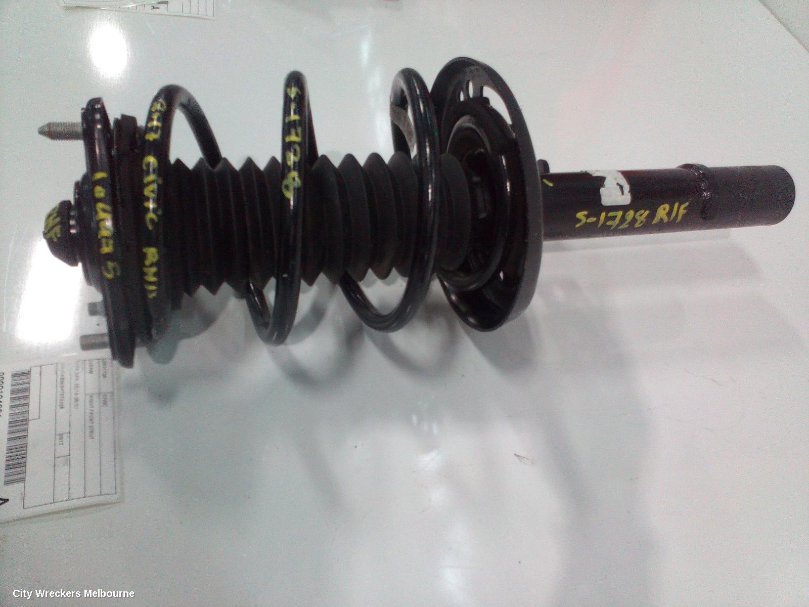 HONDA CIVIC RIGHT FRONT STRUT, 10TH GEN, 05/2016 - 08/2021