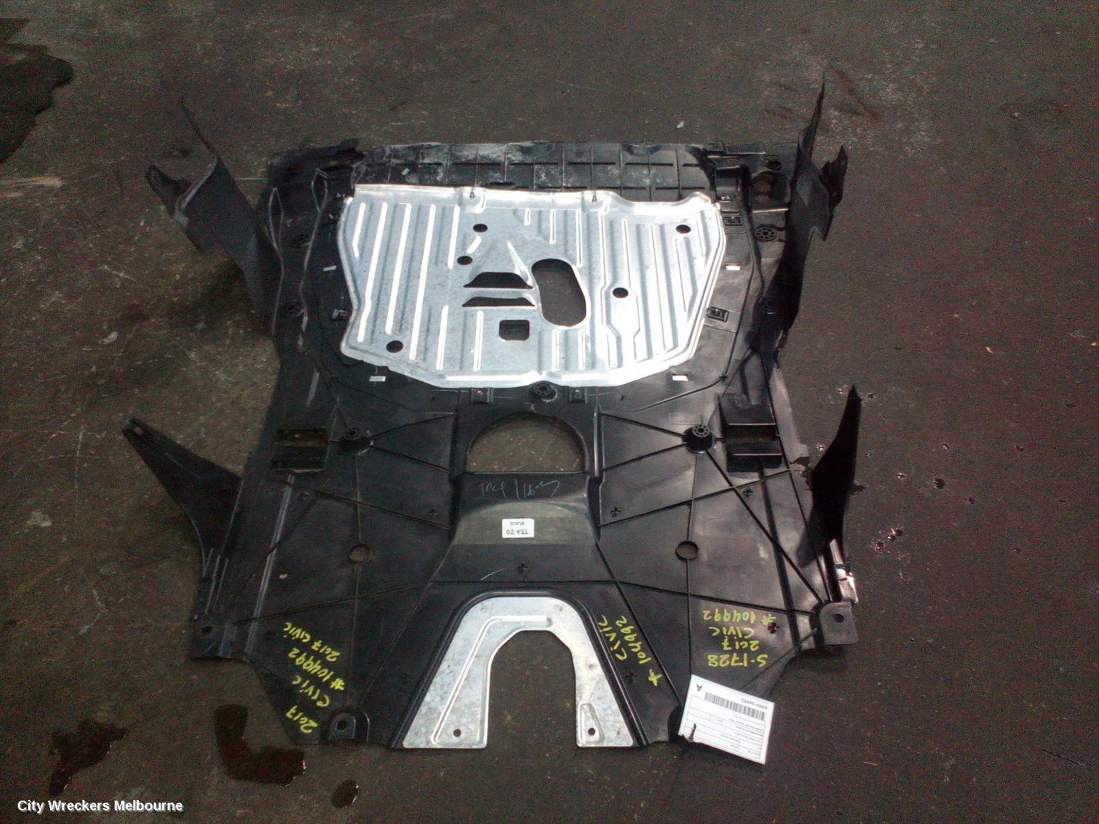 HONDA CIVIC ENGINE COVER, 10TH GEN, 05/2016 - 08/2021