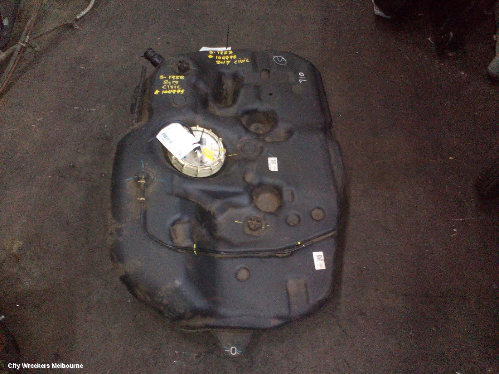 HONDA CIVIC FUEL TANK, 10TH GEN, PETROL, 05/2016 - 08/2021