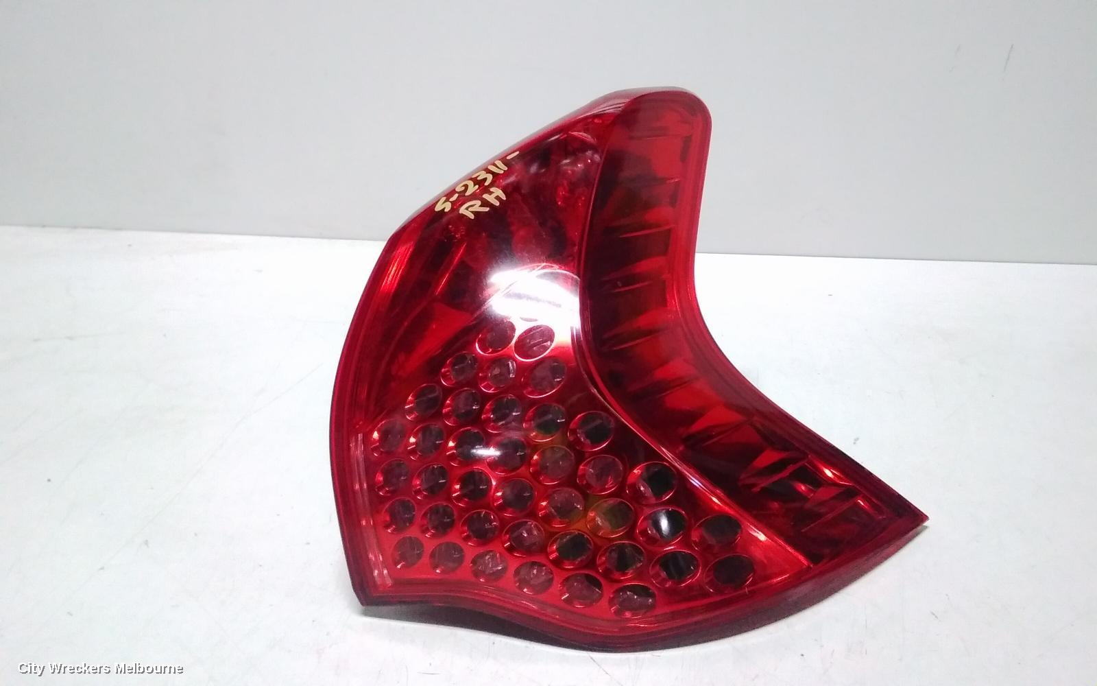 PEUGEOT 3008 RIGHT TAILLIGHT, T8, IN BODY, 05/2010 - 12/2014